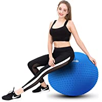 Mirumb Pelota de Ejercicio- Massage Balls Pelota de Pilates Yoga Ball 75CM 65CM 55CM con Bomba Anti Explosión para…